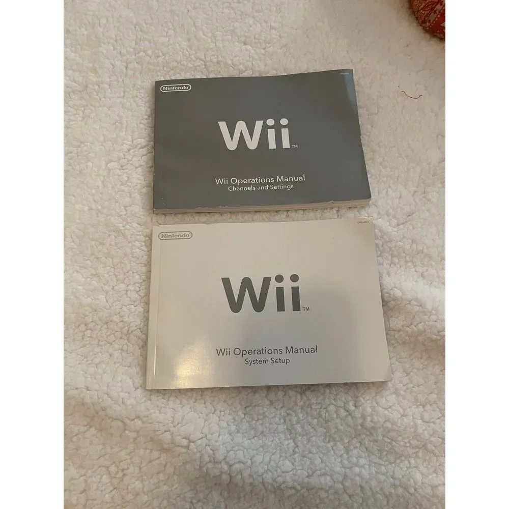 Nintendo Wii Operations Instruction Manuals Console System Fast Shipping